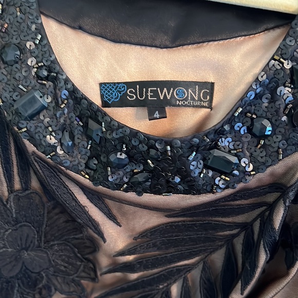 Sue Wong formal knee length cocktail length dress - Picture 6 of 7